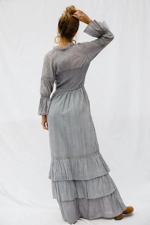 Smokey Quartz Maxi Dress